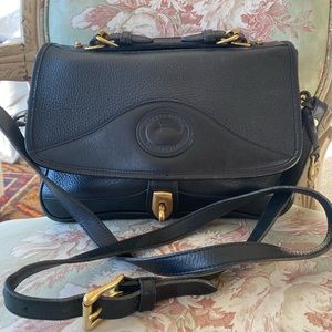 Vintage Dooney and Bourke All Weather Leather Carrier Bag, Black on Black